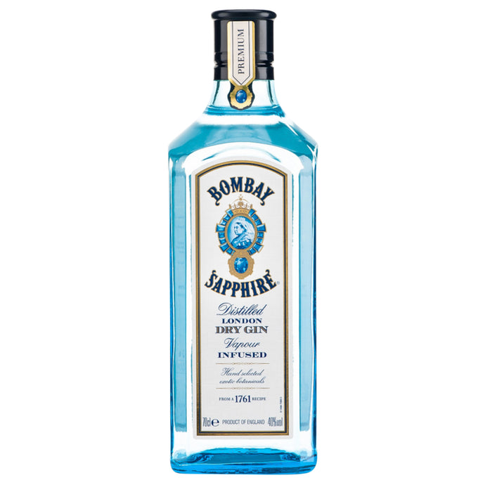 Bombay sapphire gin 750ml glass bottle