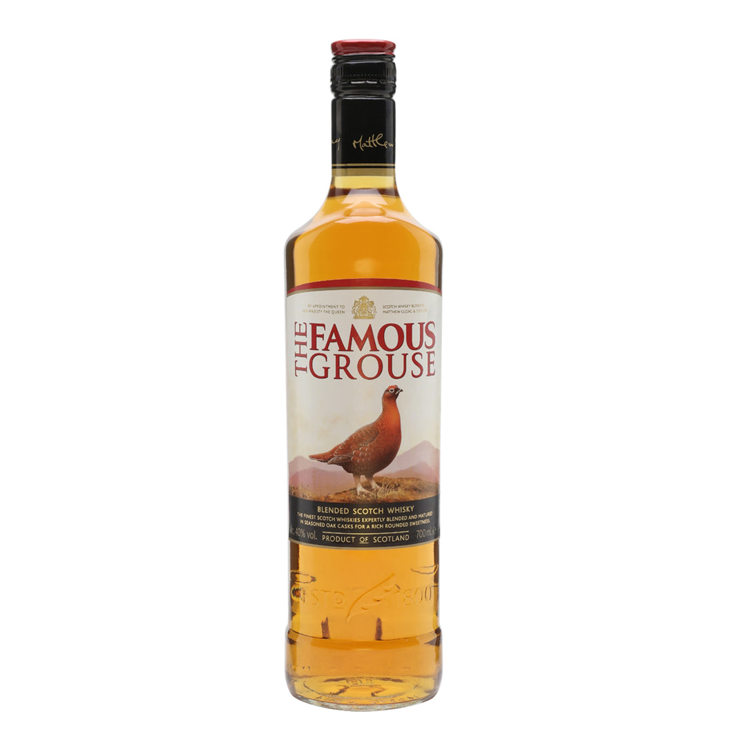 Famous grouse whisky 700ml glass bottle
