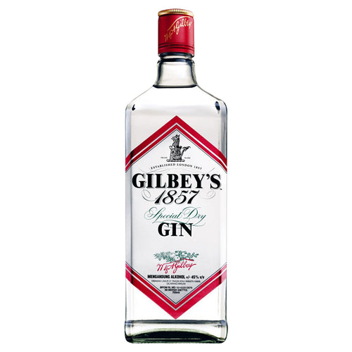 Gilbey's 1857 gin 700ml glass bottle