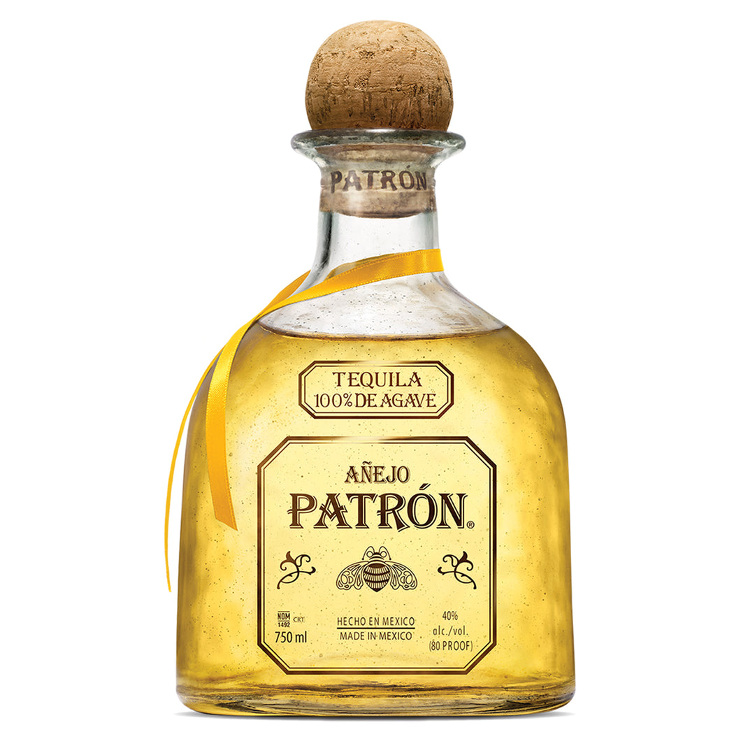 Patron anejo tequila 750ml glass Bottle