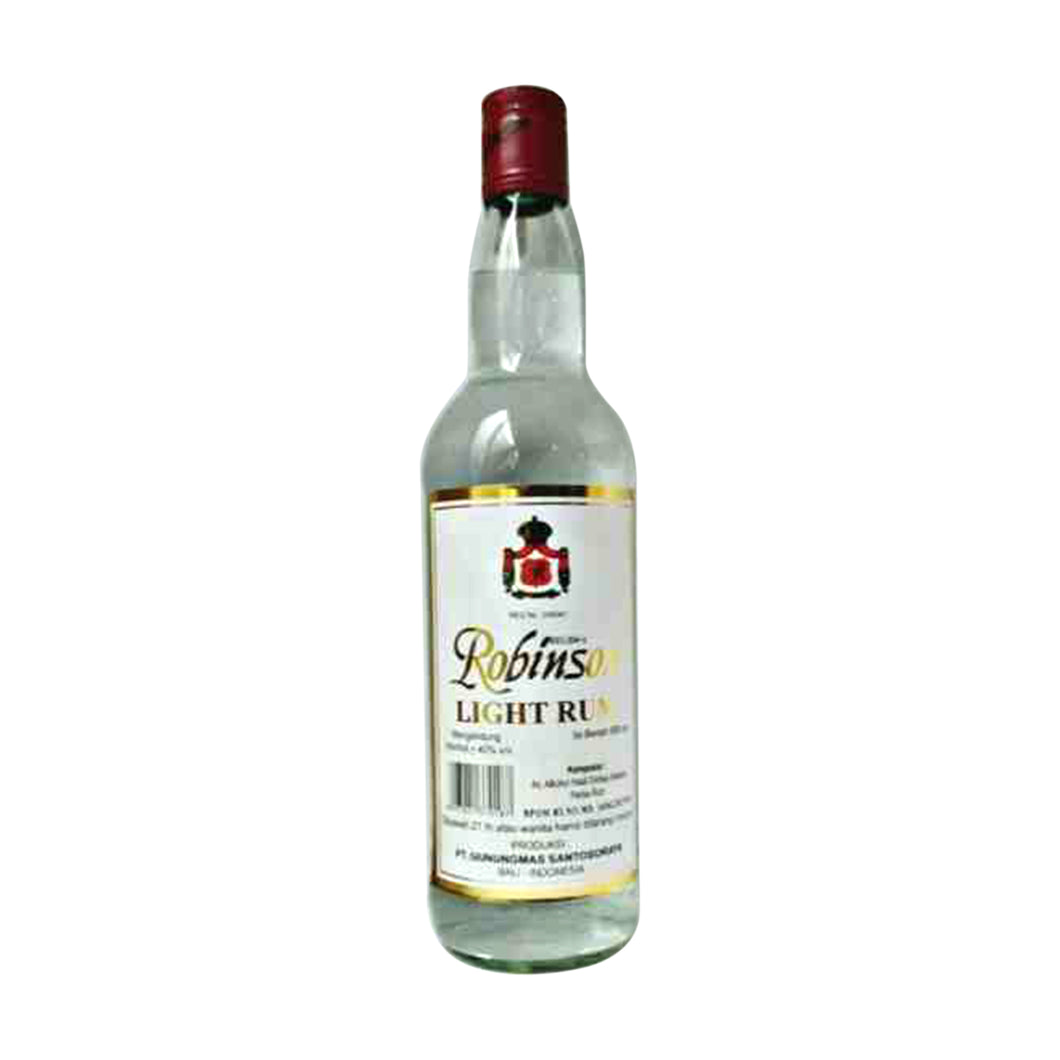 Robinson light rum 680ml glass bottle