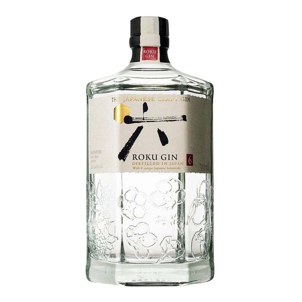Roku gin suntory japanese 700ml glass bottle