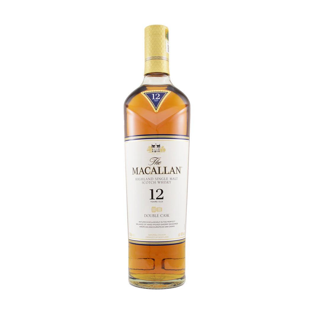 The macallan double cask whisky 700ml Glass bottle