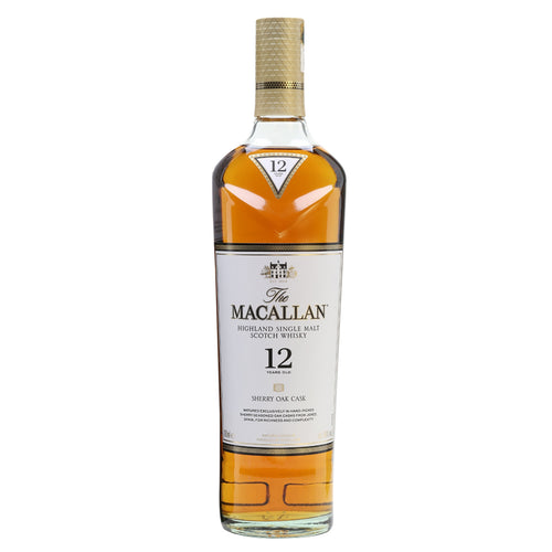 The macallan sherry oak whisky 700ml glass bottle